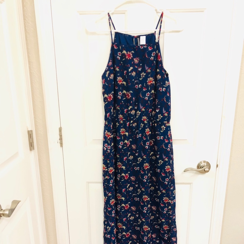 Beautiful blue cover strap maxi gown